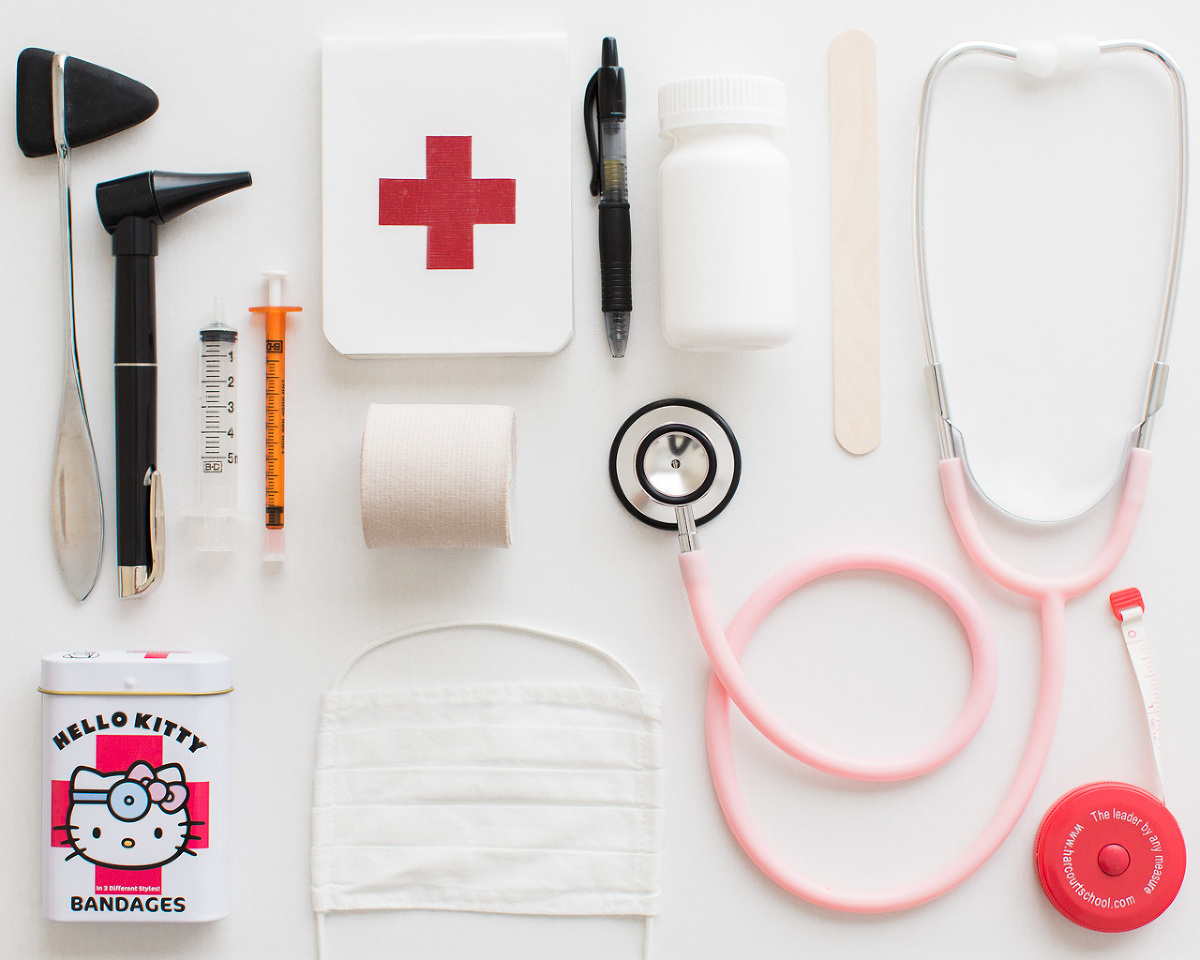 Kids love to play as doctor. Have a mini-medical kit your kids can play with.