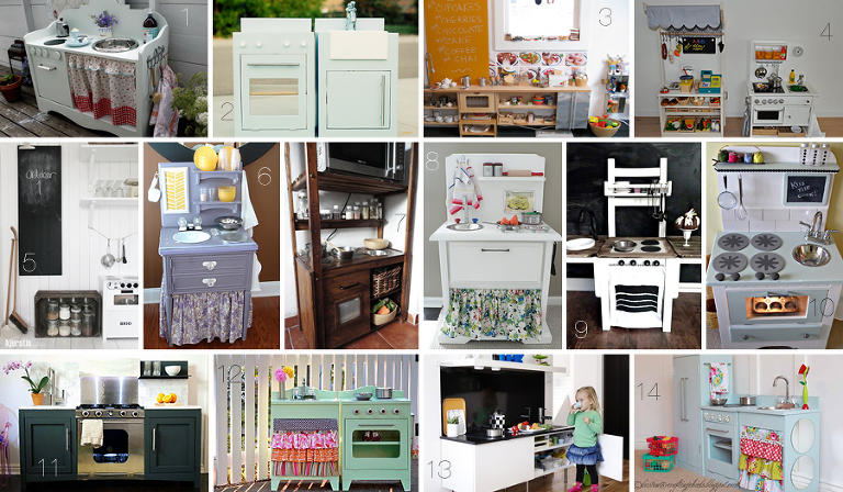 DIY PLAY KITCHEN INSPIRATION