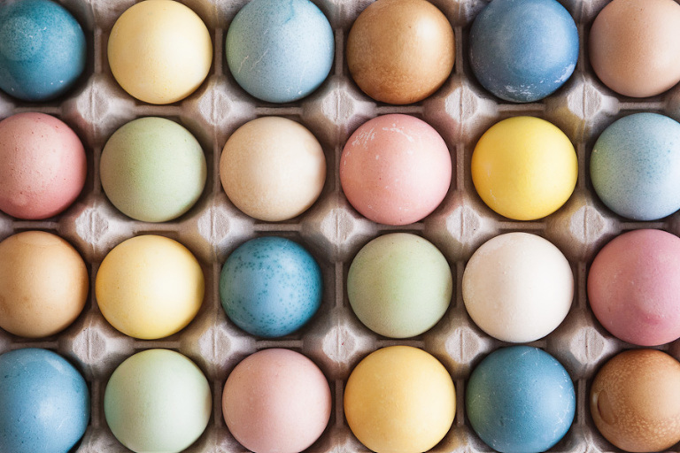 dye Easter eggs naturally