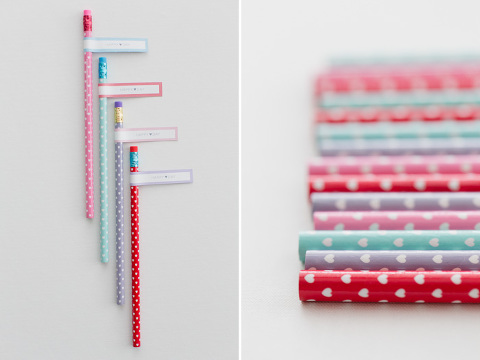 DIY Heart Pencils