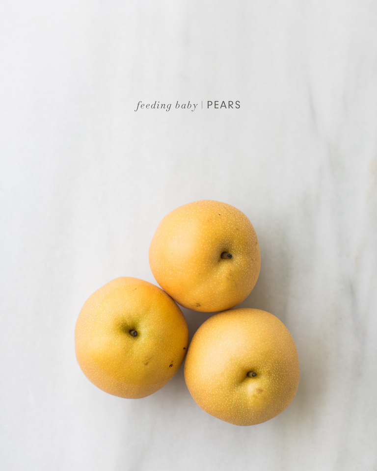 Feeding Baby Pears - lots of unique homemade baby food recipes and ideas