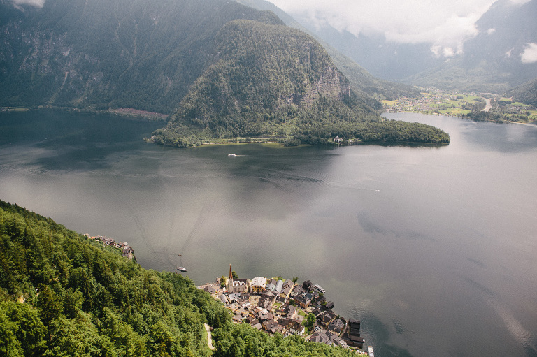 View from above Lake Hallstatt