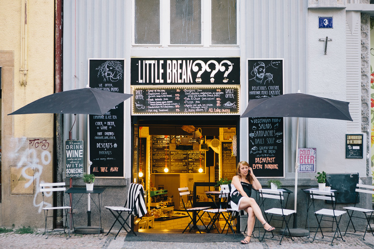 Outdoor cafe in Prague