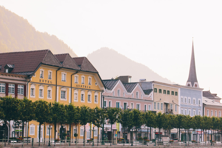 Bad Ischl Colorful Buildings on River