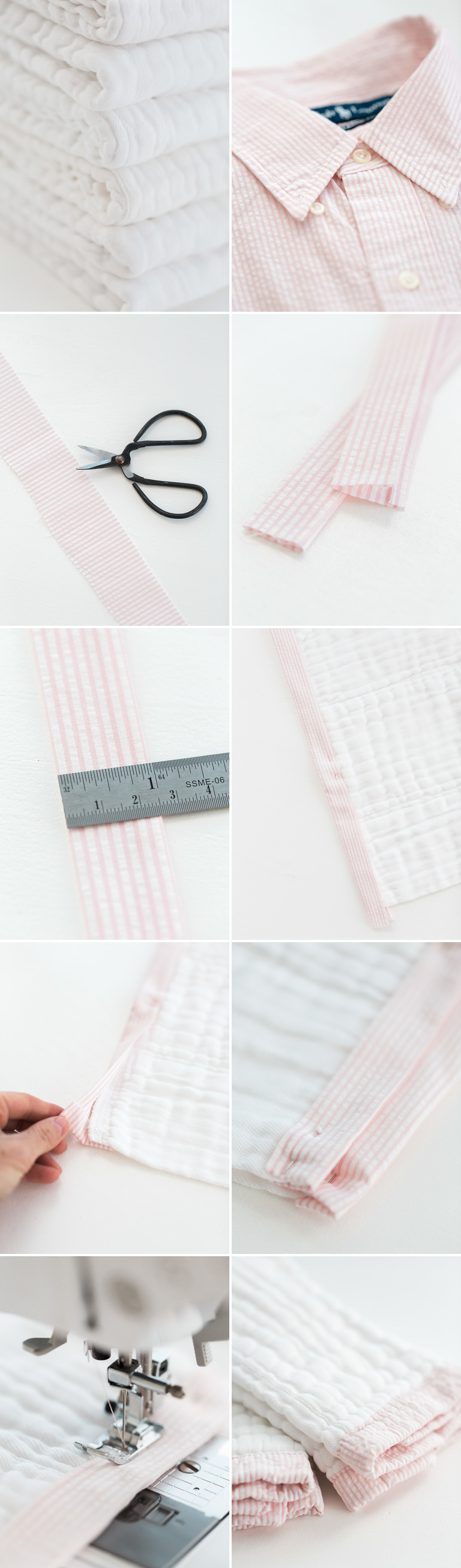 DIY burp cloths