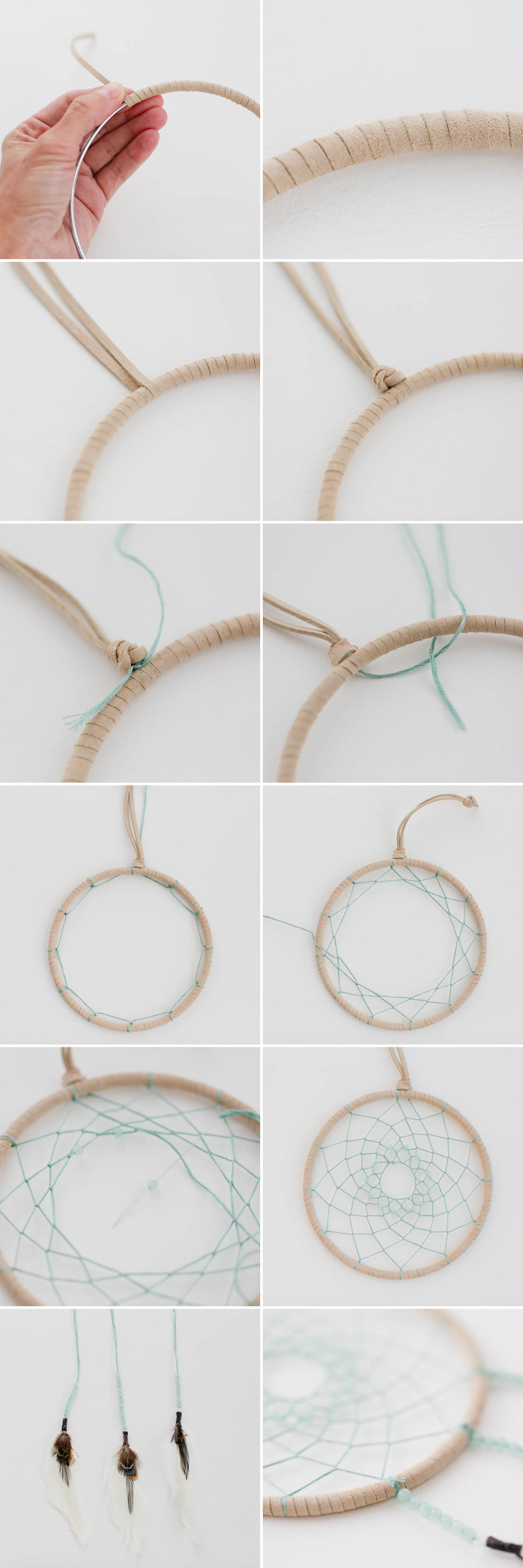 DIY Dreamcatcher Tutorial - easy step-by-step instructions on how to make an Ojibwe Dreamcatcher