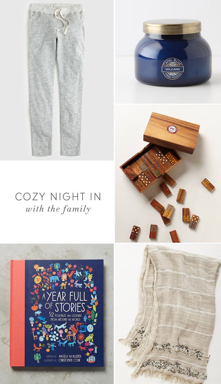 Everything you need for a cozy night at home with the family